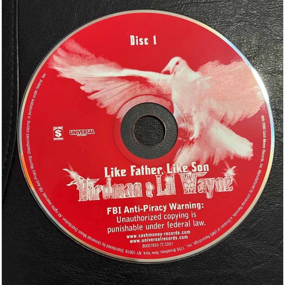 Birdman & Lil Wayne Like Father Like Son Disc 1 CD 2006 Cash Money B0007833-72